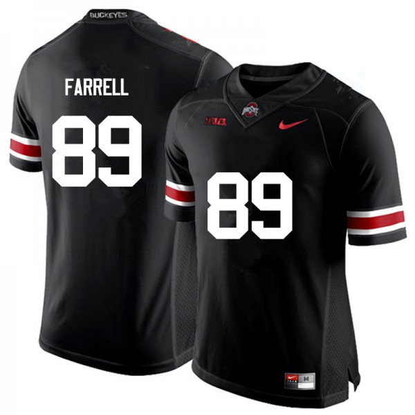 Ohio State Buckeyes #89 Luke Farrell Men Official Jersey Black OSU986406